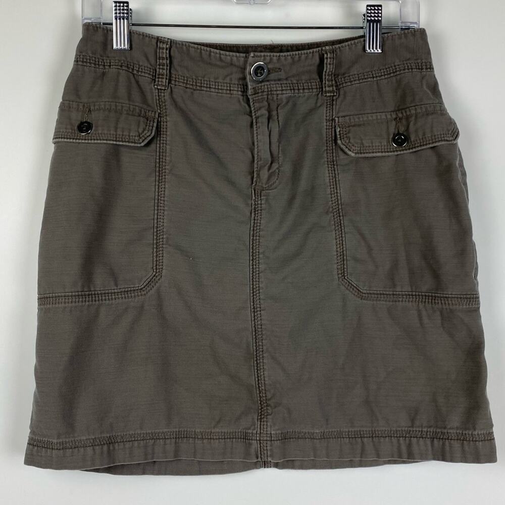 Eddie Bauer Cargo Skirt Mini Brown Womens Size 2 - Picture 3 of 11